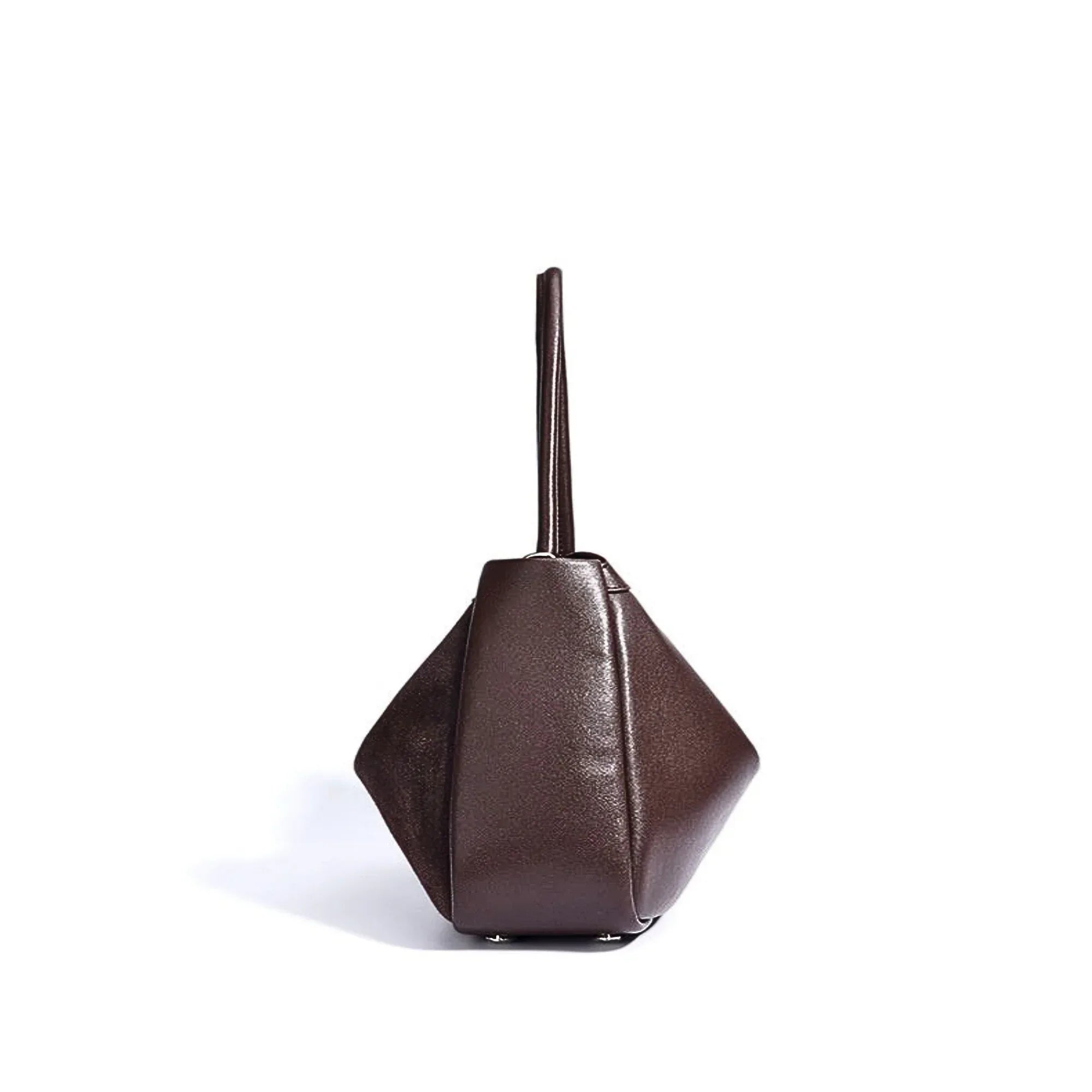 Vielseitige Leder-Schultertasche aus mattem Rindsleder - LyneaAya