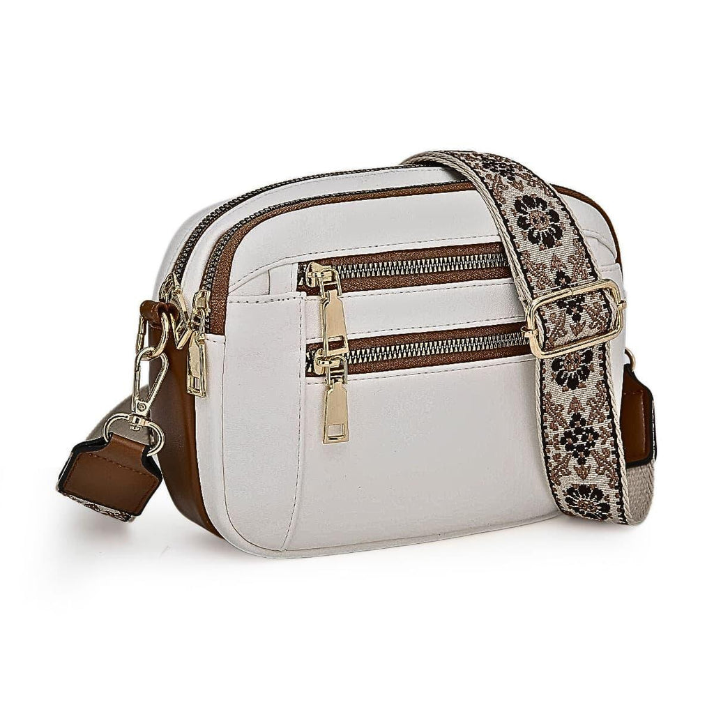 Crossbody Tasche Damen | Zweifarbig PU-Leder - LyneaAya