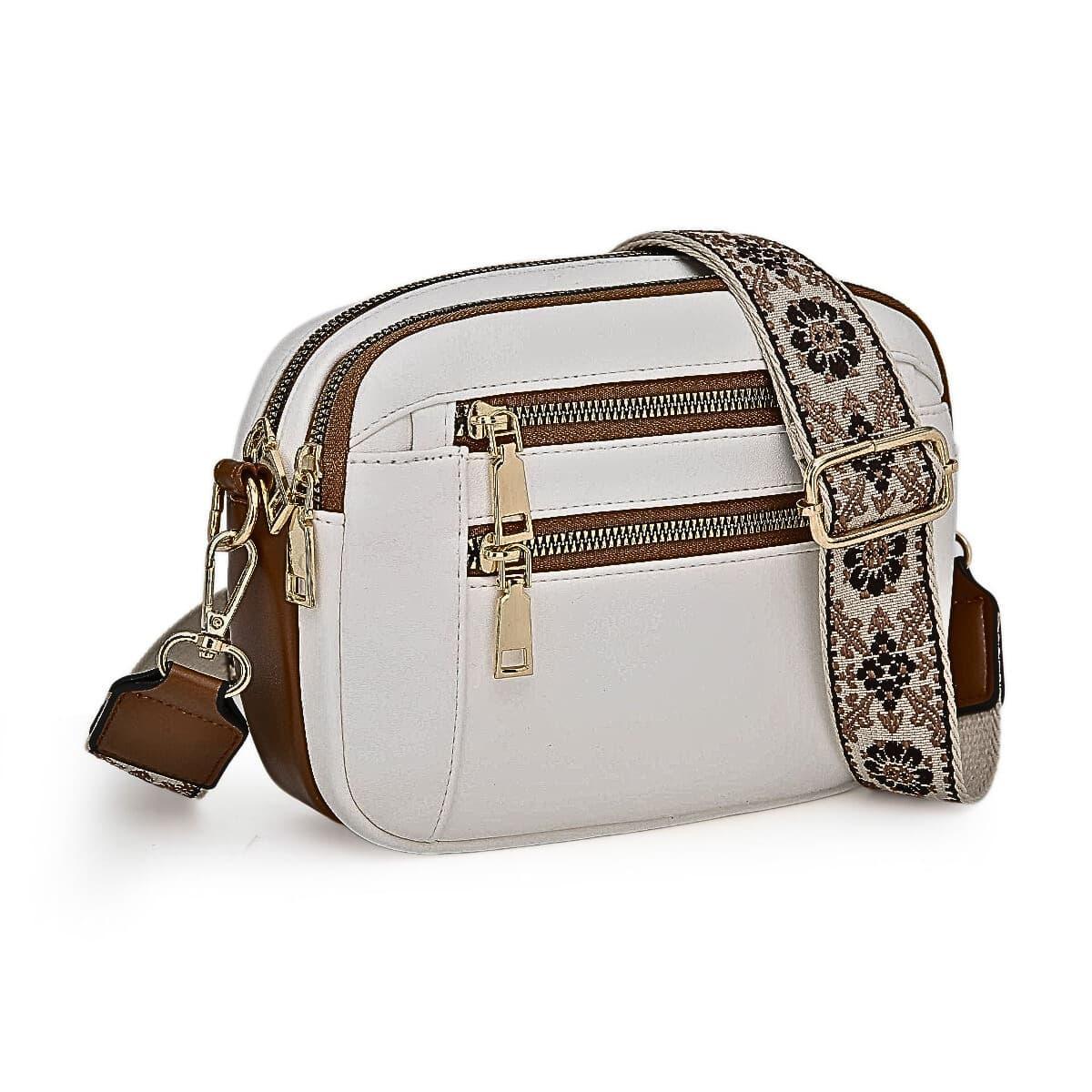 Crossbody Tasche Damen | Zweifarbig PU-Leder - LyneaAya
