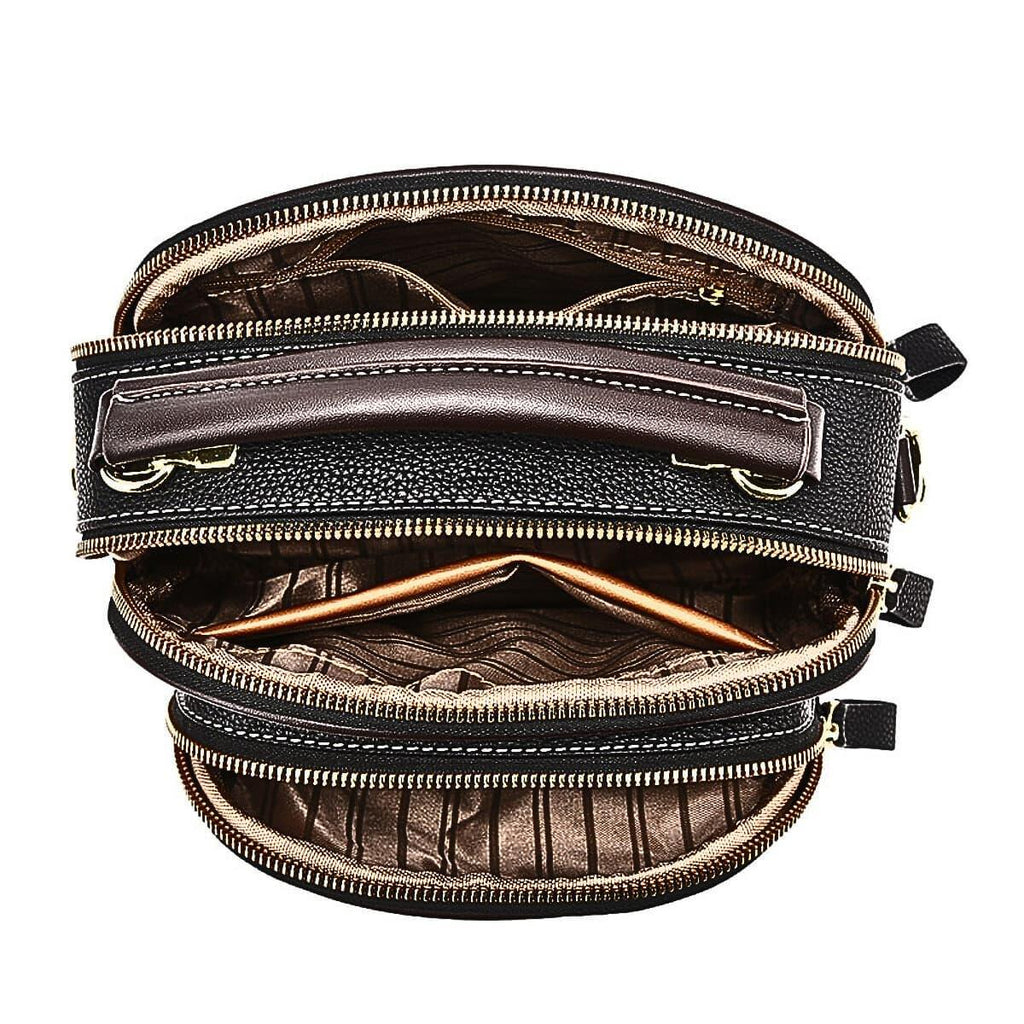 Mini Leder Rucksack Damen - Kompakte Handtasche 22x19x13cm in 5 Farben - LyneaAya