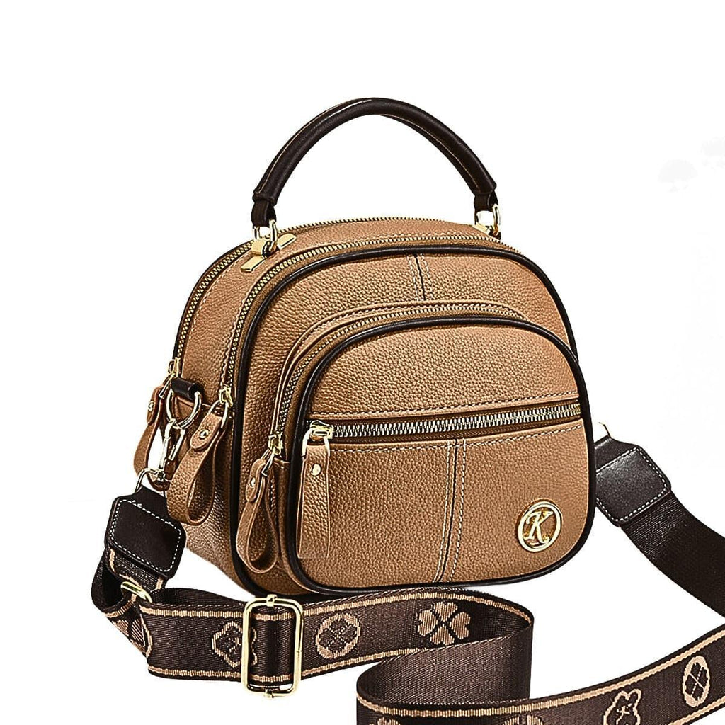 Mini Leder Rucksack Damen - Kompakte Handtasche 22x19x13cm in 5 Farben - LyneaAya