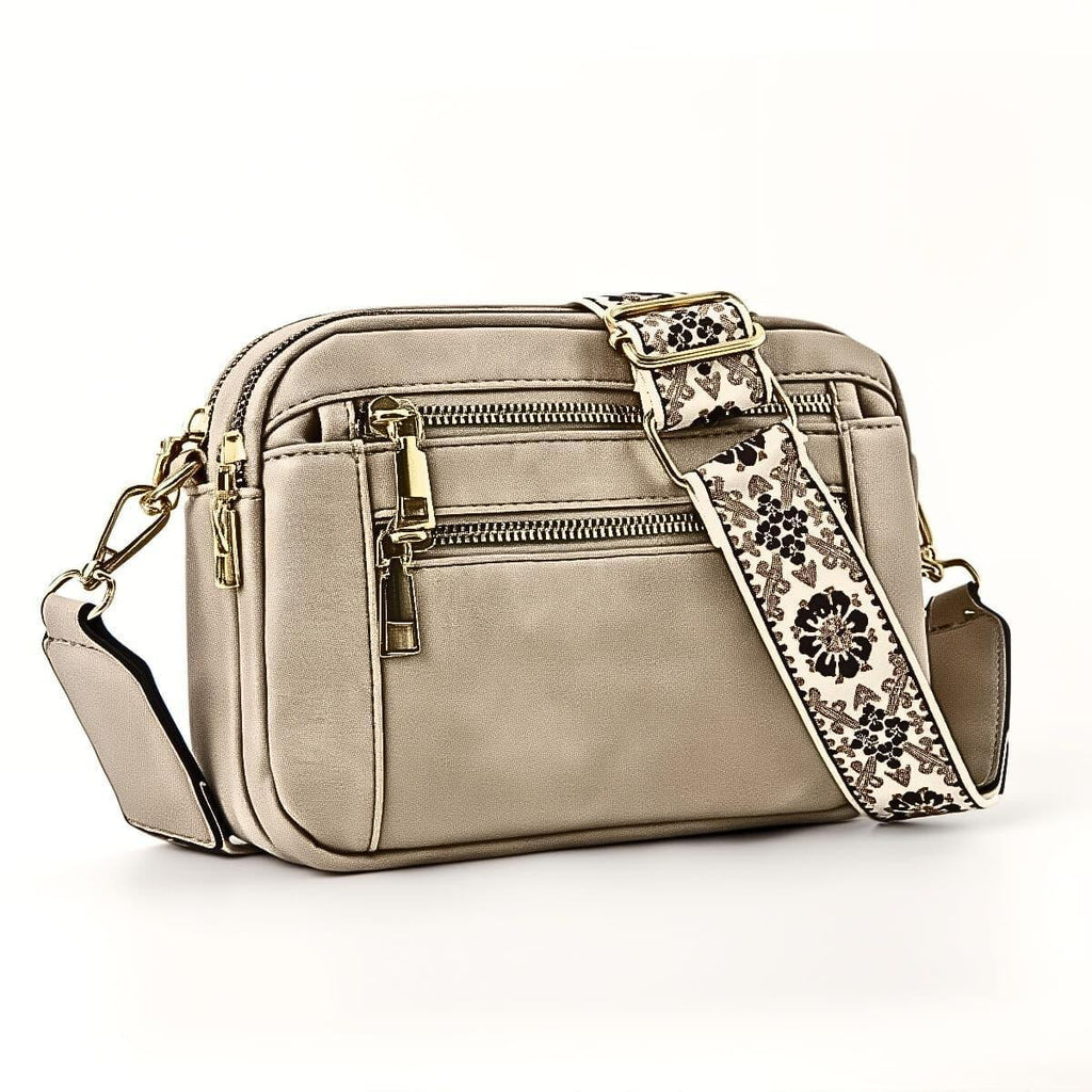 Crossbody Tasche Damen | Zweifarbig PU-Leder - LyneaAya