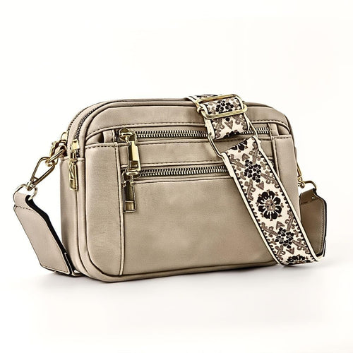 Crossbody Tasche Damen | Zweifarbig PU-Leder - LyneaAya