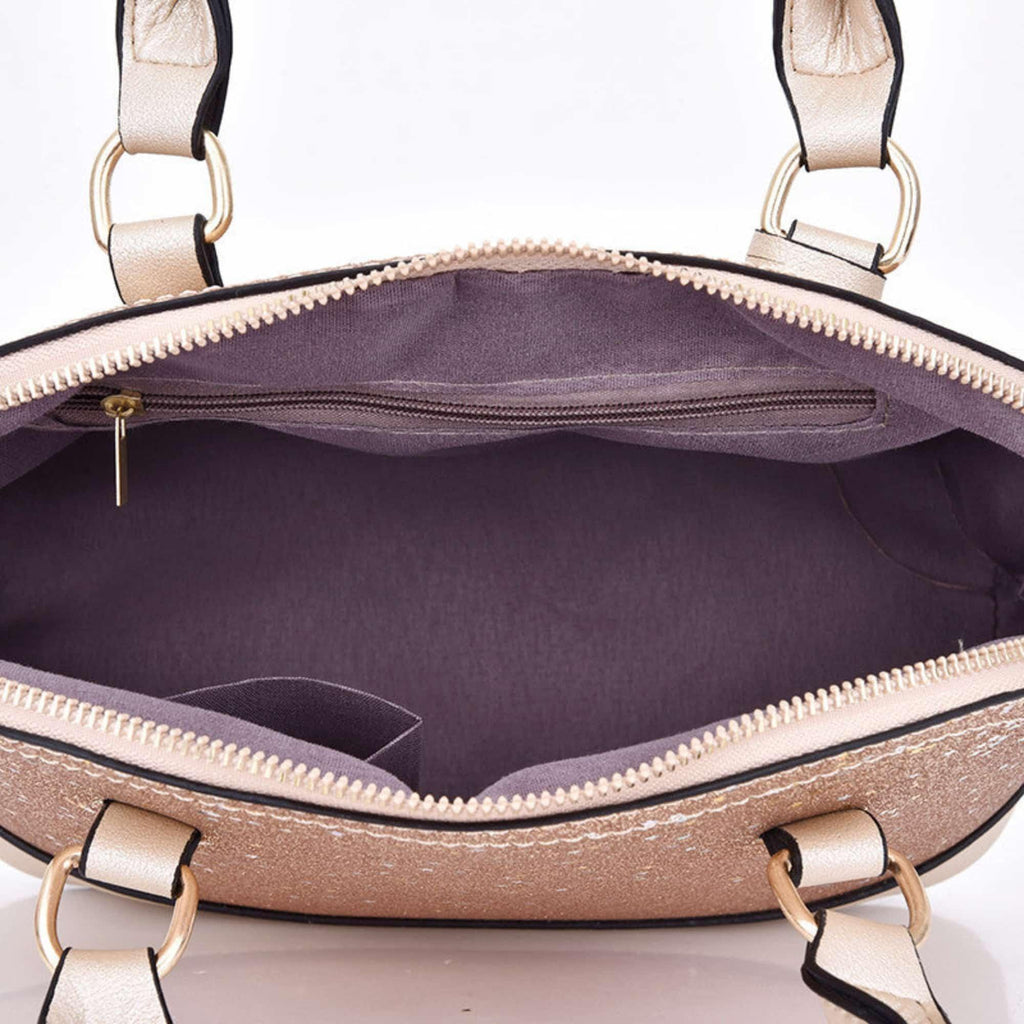 Glitzer Dome Handtasche mit Crossbody-Riemen - LyneaAya