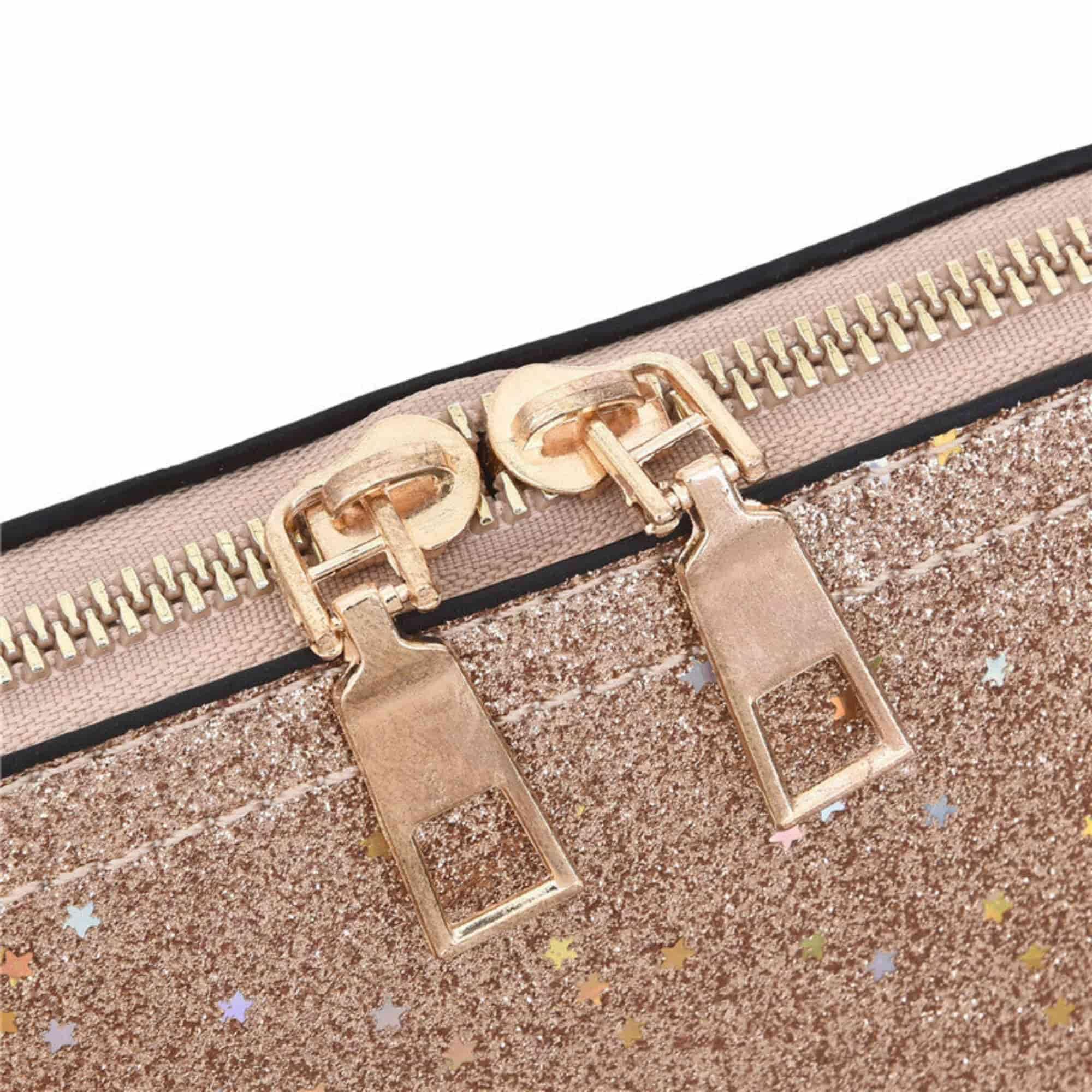 Glitzer Dome Handtasche mit Crossbody-Riemen - LyneaAya