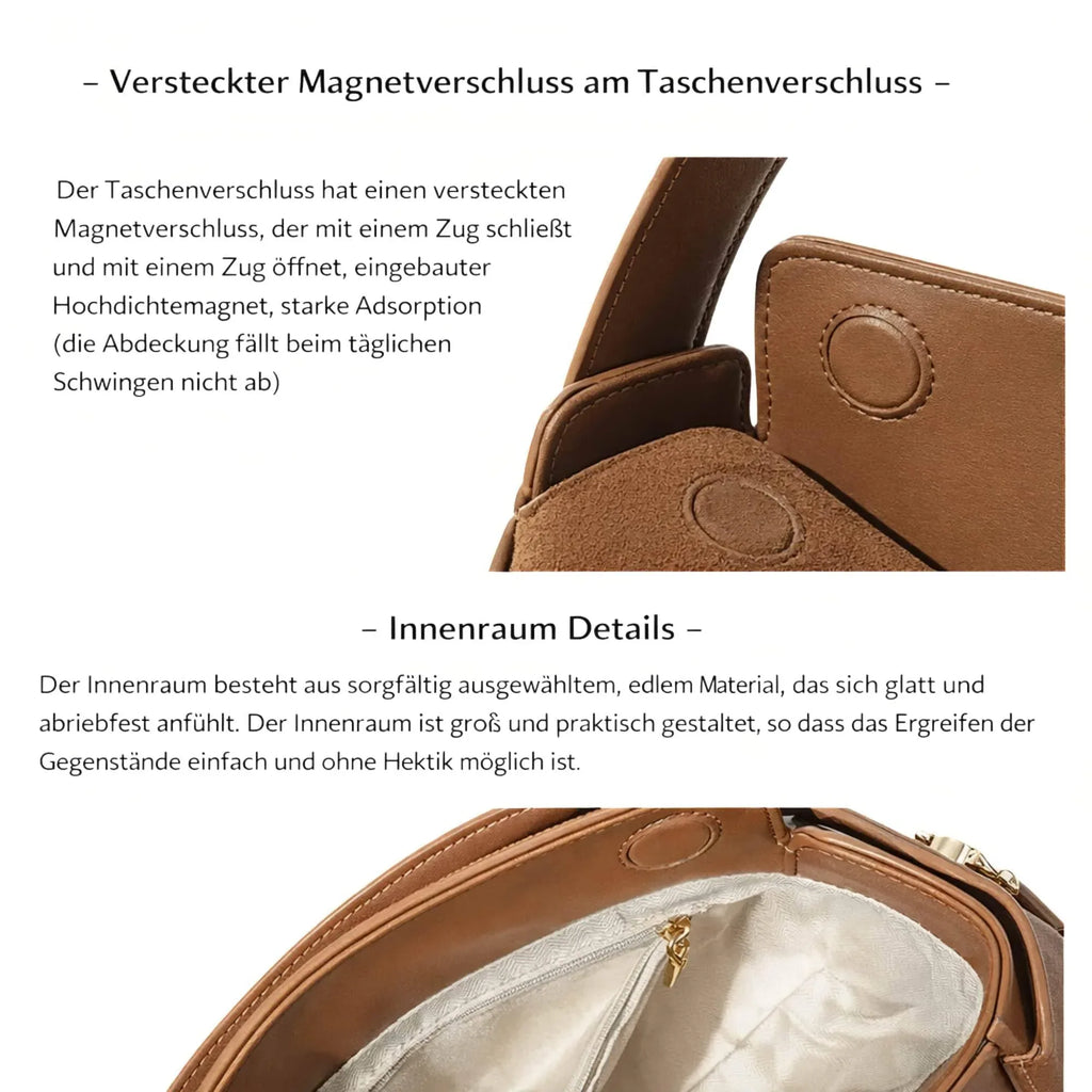 Wildleder Crossbody Bag – Luxus Handtasche - LyneaAya