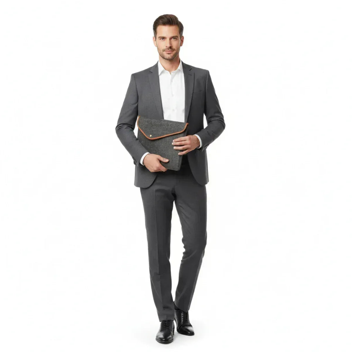 Laptophülle Filz Leder 14-15 Zoll | Notebook-Tasche - LyneaAya