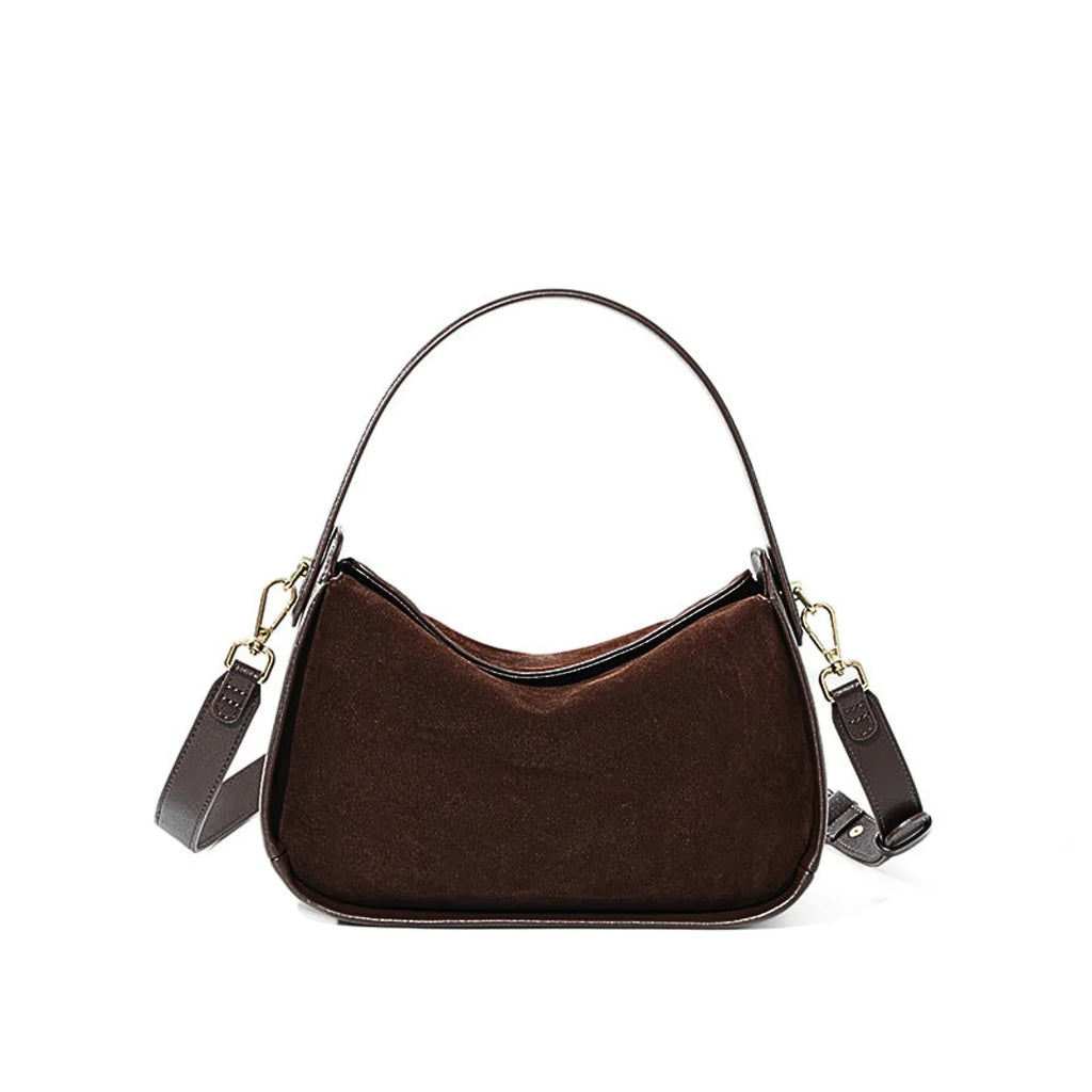 Wildleder Crossbody Bag – Luxus Handtasche - LyneaAya
