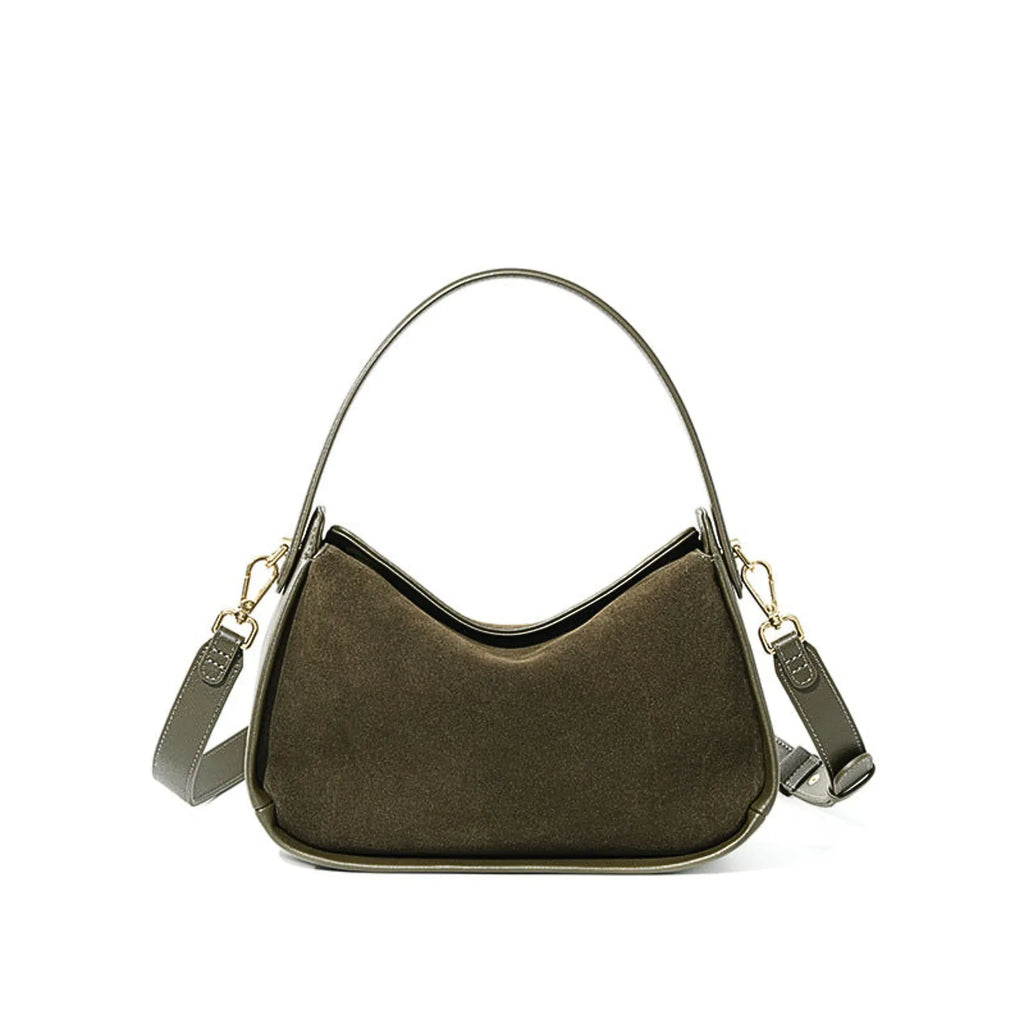 Wildleder Crossbody Bag – Luxus Handtasche - LyneaAya