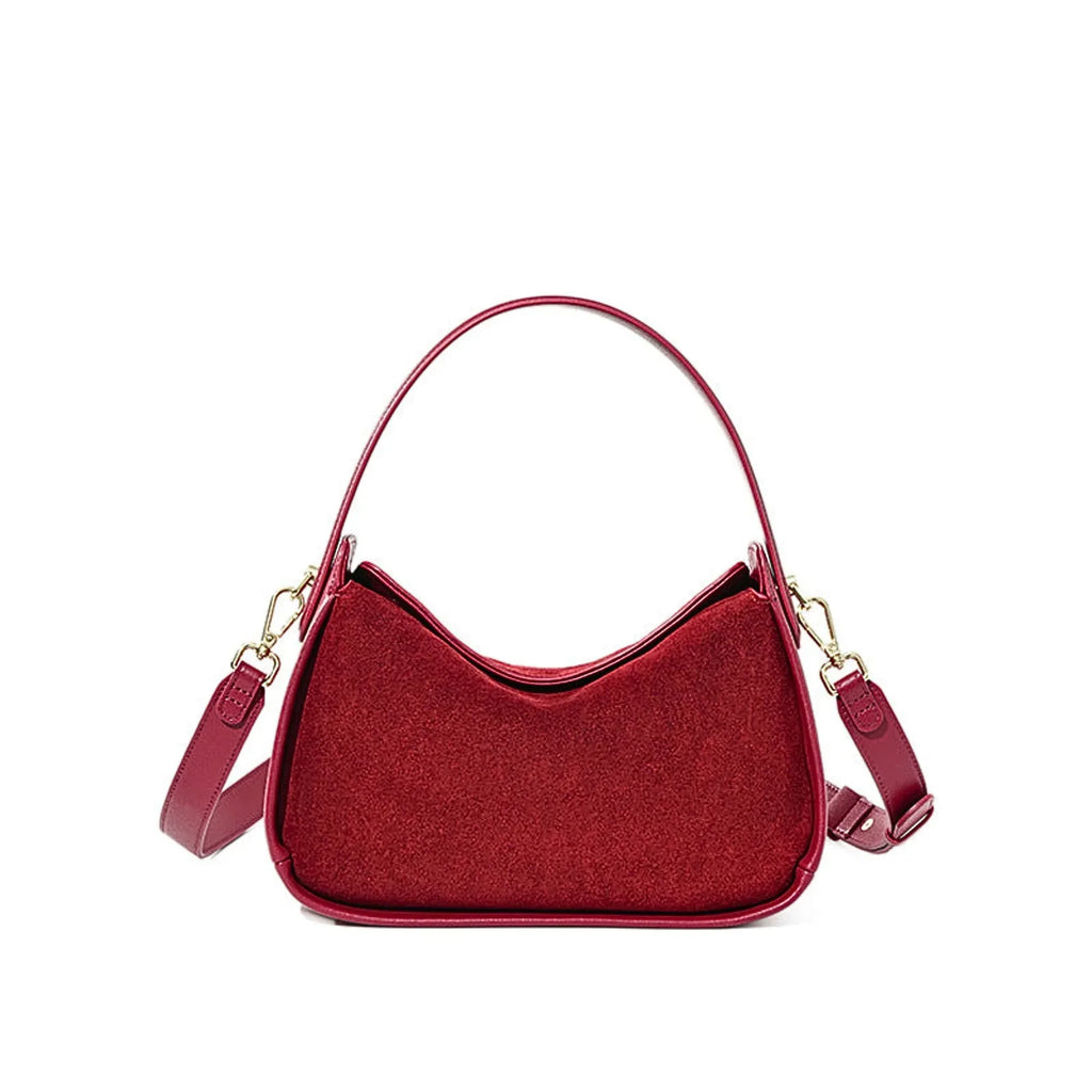 Wildleder Crossbody Bag – Luxus Handtasche - LyneaAya