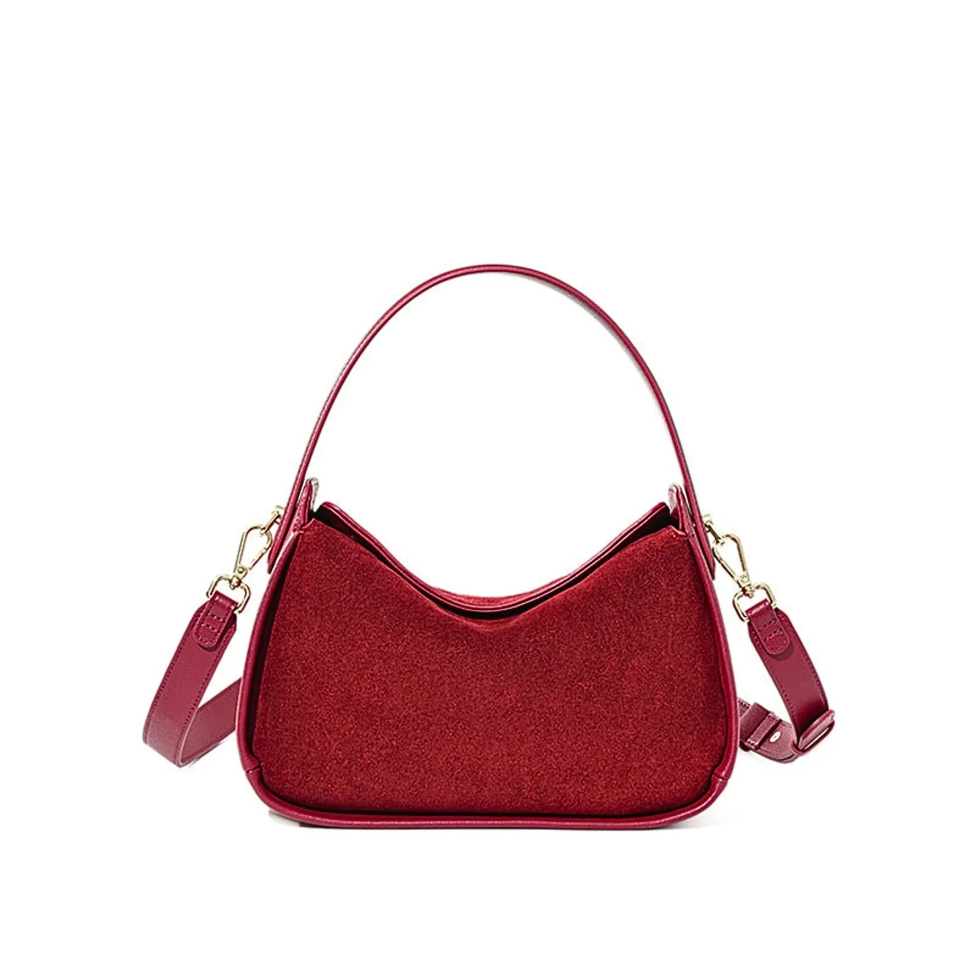 Wildleder Crossbody Bag – Luxus Handtasche - LyneaAya