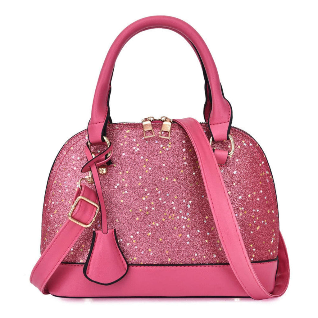 Glitzer Dome Handtasche mit Crossbody-Riemen - LyneaAya
