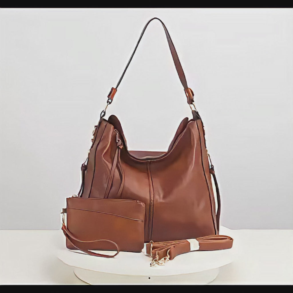 Sac bandoulière Hobo pour femme en cuir PU