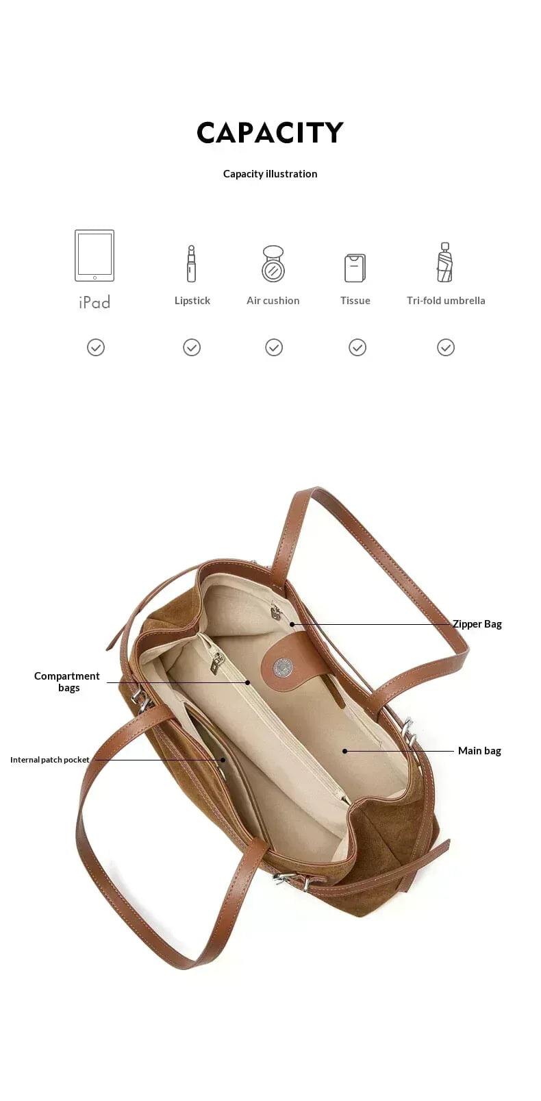 Kork Schultertasche Damen – Nachhaltige Leder Tasche - LyneaAya