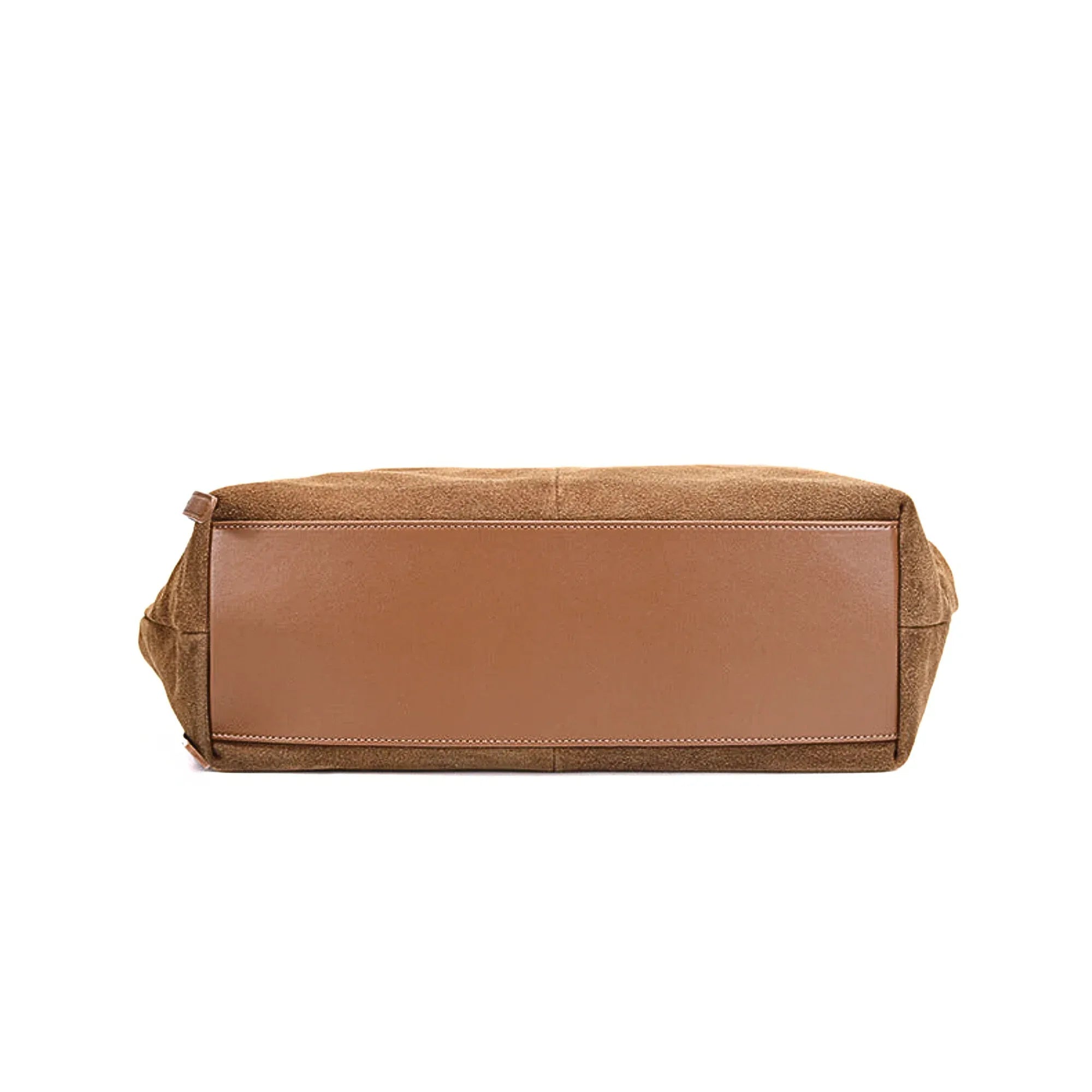 Wildleder Schultertasche Damen Braun – Hobo Bag Echtleder - LyneaAya